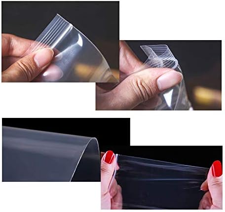 Tiny Poli Zip kese za odlaganje 1.5 x 2 300kom Zipper Reclosable torbe 2mil Clear plastičnih kesa