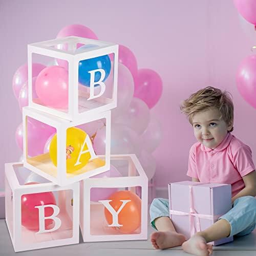 V-life čiste kutije za bebe sa pismima za bebe, dekoracije za bebe, prozirne kutije za balkon pozadina, rođendana