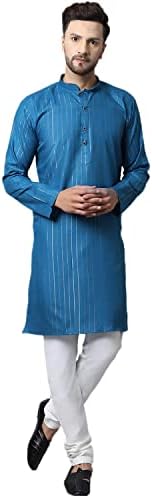 Muški pamuk zari dugi kurta pidžama Set Indian Casual Yoga Nosite Kurta za muškarce Pamuk Štampana tradicionalna