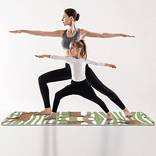 Debela neklizajuća Vježba & amp; fitnes 1/4 prostirka za jogu sa ručno nacrtanim printom Jelena za Yoga Pilates & Vježba fitnesa na podu