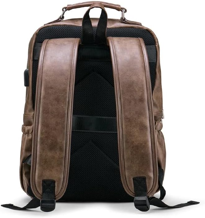 Lhllhl muški ruksaci za tinejdžerske školske torbe muški veliki kapacitet backpack kožne putne torbe