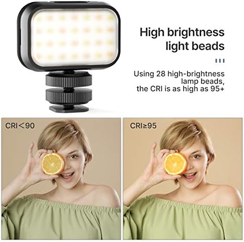 Svjetlo za Vlogging PICTRON VL28 LED svjetlo za iPhone Mini LED svjetlo za kameru Punjivo 5600K
