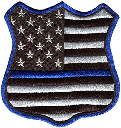 Plavi livesti materiji štiti BLM policijska majica 8cm - Jakna za patch - šešir - zakrpe za torbu