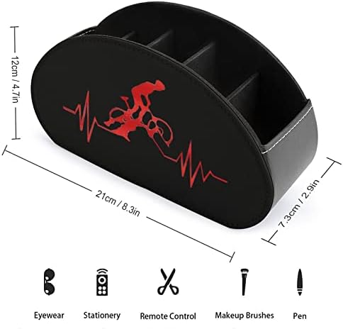 Mountain Bike Heartbeat Držač za daljinsko upravljanje sa 5 odjeljaka PU kožna multifunkcionalna memorija