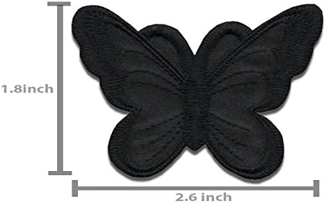 A-119, izuzetno jak ljepilo 5 crna leptir haljina za patch6.7x4.6cm Butterfly Bugs Emseredvo željezo na Applique