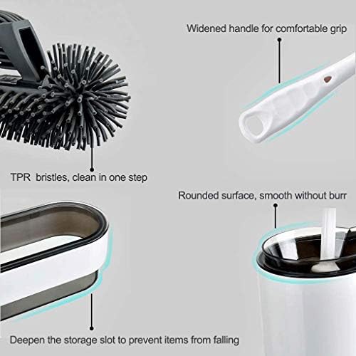 LIRUXUN plastični stalni zid Hung WC školjka i držač za kupatilo za kupaonicu i organizacija, čvrst, duboko čišćenje