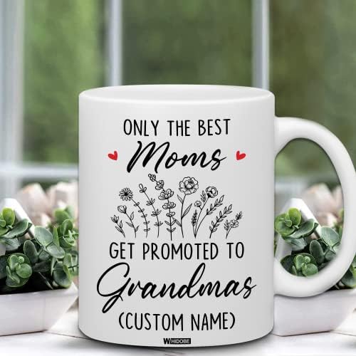 Whidobe personalizirana najbolja mama promovirana baka šalica za kafu - nova mama da bi bila šalica
