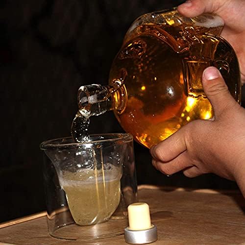 Rakute Whiskey Decantador Whiskey Decanter - Crystal Modern Decanter, Mali ljevičnjak sa čepom