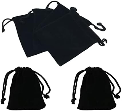 30 pakovanja baršunastih torbica sa vrećicama na vezice 5 x 7 cm, Mini mala platnena poklon torba za pakovanje