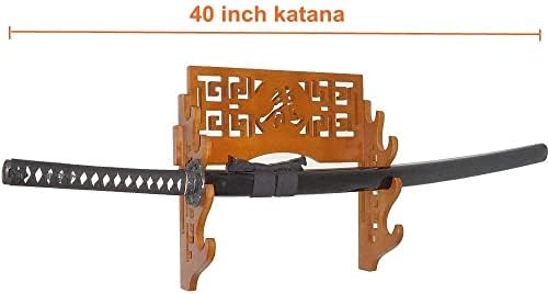 Z Kreirajte dizajn 4-reč sa mačevima 4-reč za držač zaslona za držač nosača za zid za samurai Katana Wakizashi