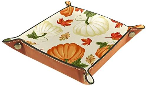 Muooum zahvalnosti jesen bundeve Javorovo lišće, kutije male kože sobar poslužavnik Candy držač sitnice
