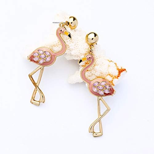 Minđuše na minđušama Flamingo Rhinestone Ear Studs Gensing Minđuše nakit Dekor ukras za djevojke Dama ženska
