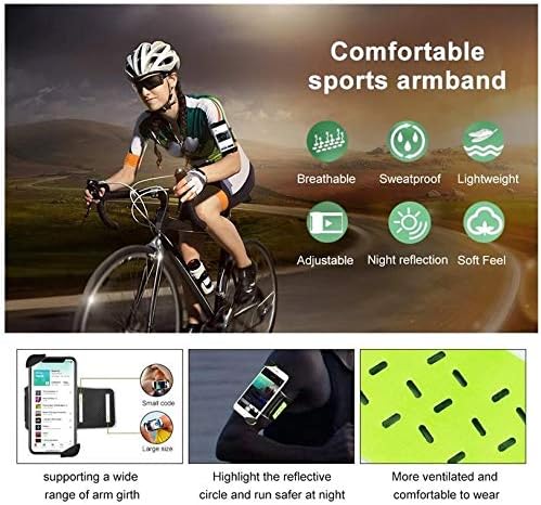 Holster za LG Lucky - FlexSport Armband, podesiva traka za vježbanje i trčanje za LG Lucky - Stark Green