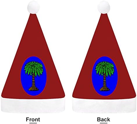 Južna Karolina Jan Zastava Božić šešir Santa šešir za unisex odrasle Comfort klasični Božić kapa za Božić Party