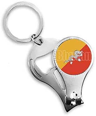 Bhutan Country Zastava Naziv Nail Nipper prsten ključeva za ključeve za boce clipper