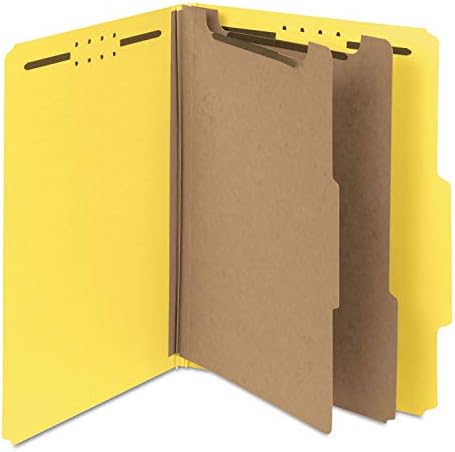 Smead 14064 Presboard Klasifikacija Folder 2-Inčni Exp. Dva Razdjelnika Žuta 10 / Kutija