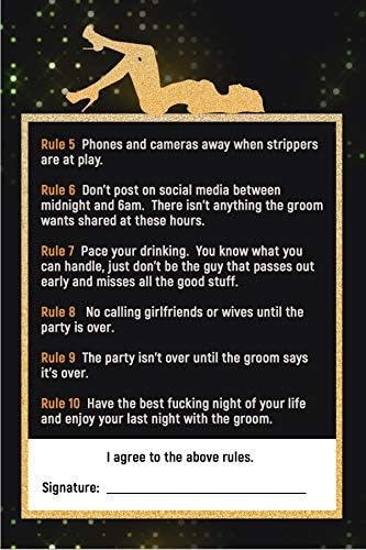 Bachelor Party Groom Sash i pravila-paket, šala favorizuje Bachelorette zalihe dekoracije mladoženja