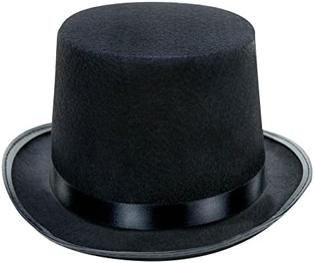 Kengur crni kostim cilindar, Deluxe crni cilindar Lincoln, Boys Ringmaster šešir, Magičarski šešir, Cosplay