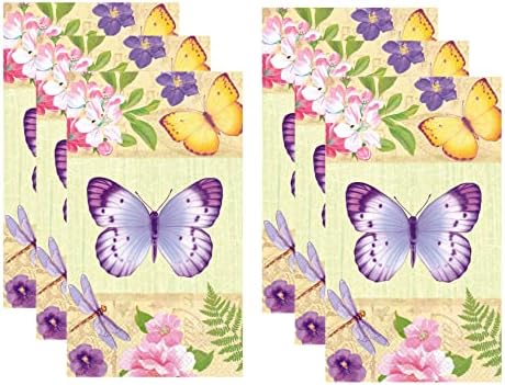 Leptir cvijet Vrt za jednokratnu upotrebu papira za ručnike za goste ukrasno proljetno dizajn silk