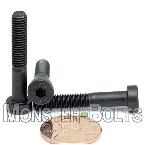 MonsterBolts-M5 x 25mm vijci sa niskom glavom, DIN 7984, legirani čelik, crni oksid, 20 pakovanja