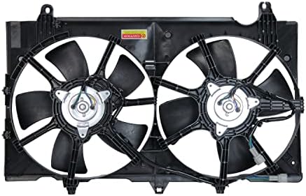 Sklop ventilatora za hlađenje TYC 621810 kompatibilan je sa 2007-2008 Nissan 350 Z, crna