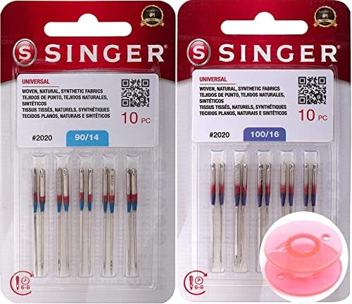Pjevač 20 tačaka: 10-paket univerzalne igle za šivanje 2020, veličina 90/14 i pjevač 10-pakovanje univerzalne