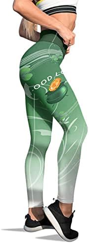 Yalfjv Yoga pantalone visokog struka sa džepovima za žene helanke Paddystripes pantalone za Yoga Print pantalone