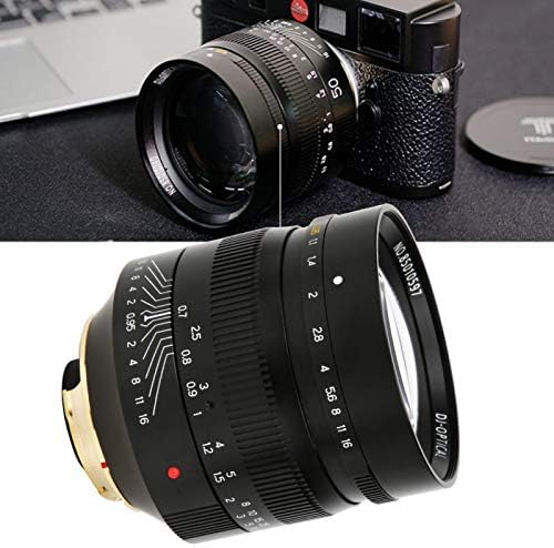 Toantery Manual Lens, F0. 95 dizajn velikog otvora blende portretna kamera bez ogledala Portretno sočivo lako skladištenje sanjivi efekat zamućenja sa kutijom za odlaganje za M Mount kamera bez ogledala