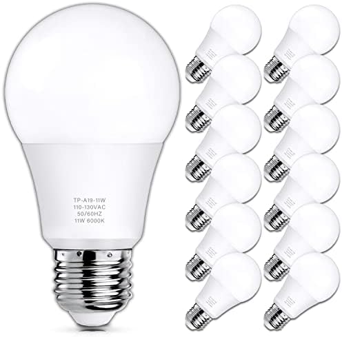 A19 LED Sijalice, ekvivalentne LED sijalice od 100 W, 6000k Daylight Deluxe, 1100 lumena, standardna