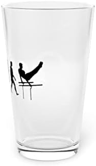 Pivo Glass Pinta 16oz duhovit akrobacija Atletski Triatlon dizanje tegova Pun urnebesno Trampolining 16oz
