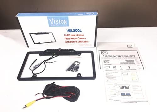 BOYO VISION VSL300L - rezervna kamera registarskih tablica punog formata sa ugrađenim LED svjetlima