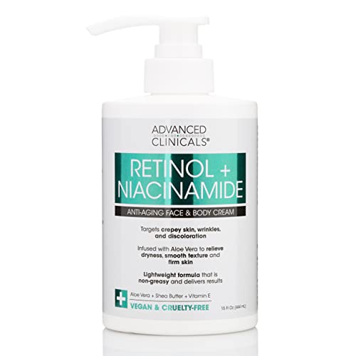 Advanced Clinicals Retinol losion za tijelo Firming Moisturizer & crepey tretman za njegu kože, Anti Aging