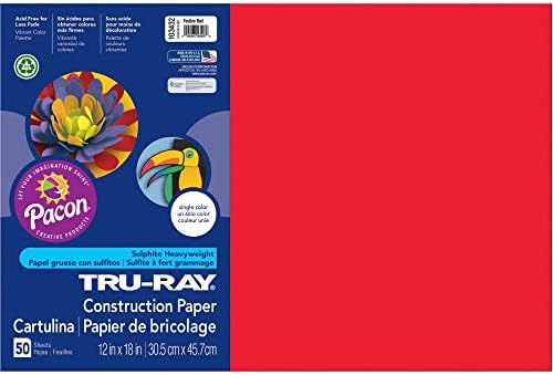 Tru-Ray® građevinski papir, 50% recikliran, 12 x 18, ljubičasta, pakovanje od 50