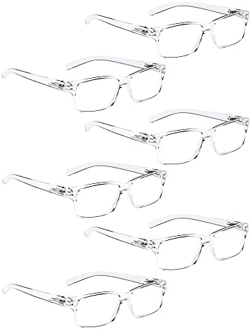 LUR 6 pakovanja Očistite naočale za čitanje + 3 pakovanja metalne čaše za očitanje na pola obruča