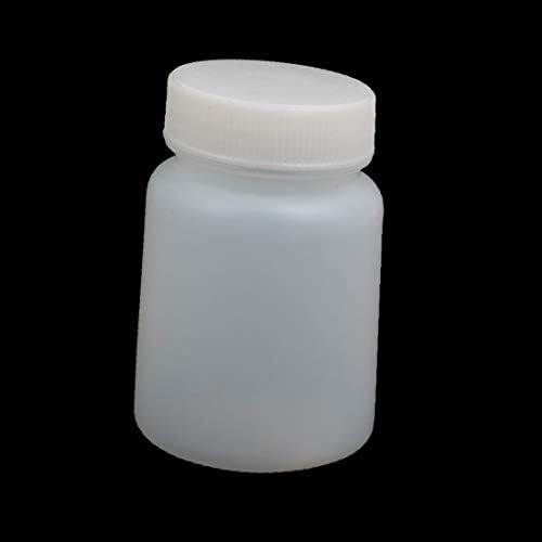 X-dree 10pcs 30ml HDPE plastični cilindar široki uzorka uzorka boca bijela (10pcs 30ml HDPE cilindro plástico