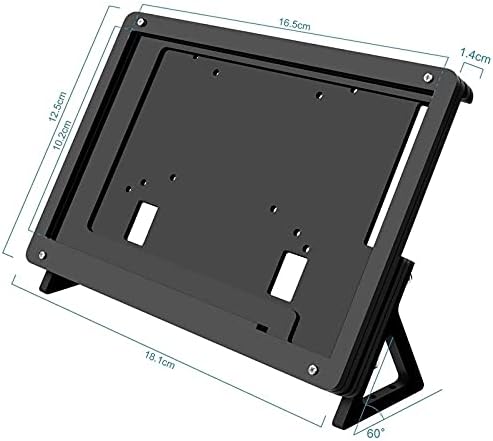 Walnuta 7 inčni LCD akrilni nosač kockica za ekranu za ekranu Držač za ekranu za maline PI 3 Model