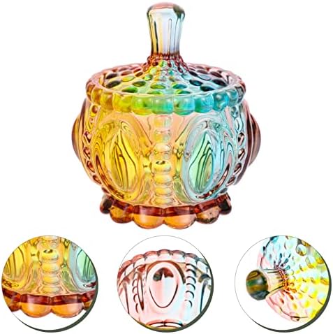 Anoily 200ml Skladište čaše JAR Crystal Candy Canister sa poklopcem ukrasnih jarki vjenčani bombonski