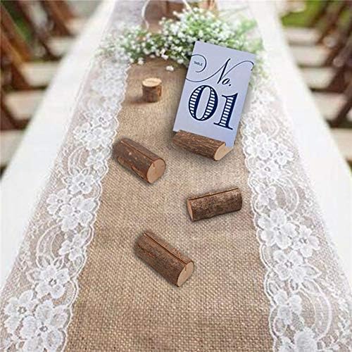 Crystal Garland Držači zavjesa Stolni ukras 10pcs Wedding Place Naziv Drveni držač kartice Kućni