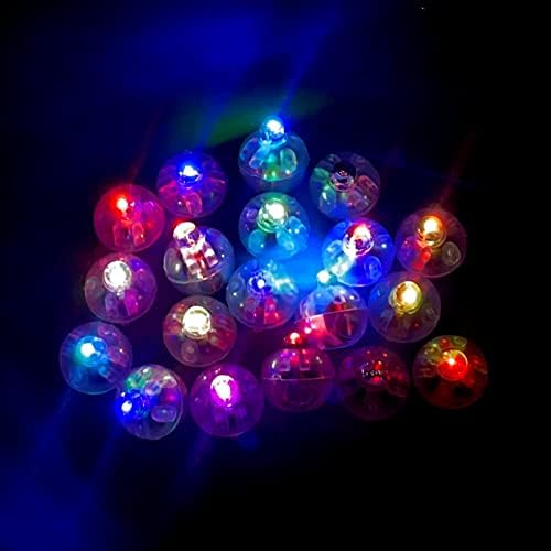 LED mini okrugla balon balona 100pcs, okrugla LED flash ball lampica mini kuglična svjetlost za balon