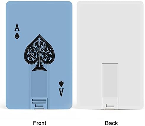 Vintage Poker Ace of Spades USB Flash Drive Personalizirana pogona kreditne kartice Memory Stick USB ključni pokloni