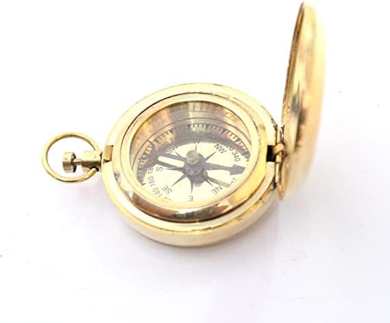 Rose London Handmade Mesing Compass Nautički kolekcionarni retro stil Kompas Dekorativni poklon Predmet Mesinss