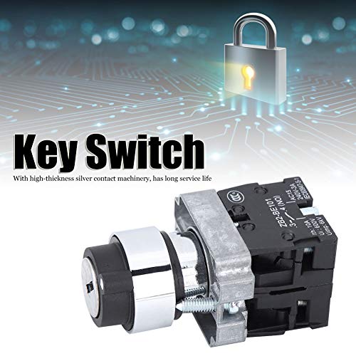 2 položaj ključ prekidač Self Reset Power Lock konverzija rotacije zaključavanje i Ključ ZB2-BE101 240V-3A kontakt