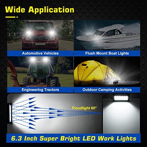 WFPOWER 36W LED radno svjetlo magnetna baza nosač prijenosni LED svjetlo poplava za auto SUV brod Bar kamion