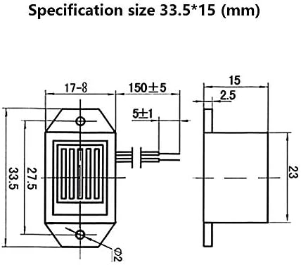 2kom 33.5 * 15mm elektronski Alarm alarma mehanički zvučni signal konstantnog tona zvučni biper