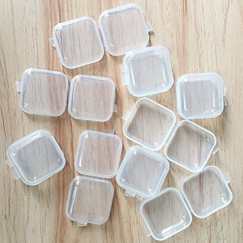 D.BERITE 10pcs / 30pcs Mini bistri plastični mali kutija nakit za šume za skladištenje kućišta Case Conteaker