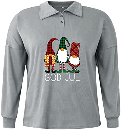 Božićni džemperi za žene duge rukave široke majice klasične majice za trudnice