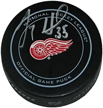 JIMMY HOWARD potpisao zvaničnu utakmicu Puck-Detroit Red Wings - potpisani NHL Pakovi