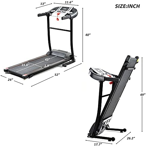 Treadmill nagibna vježba električna traka za trčanje preklopna staza za zidanje u zatvorenom