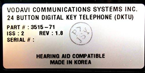 Vodavi STS 24 dugme za prikaz zvučnikarni ugljen 3515-71