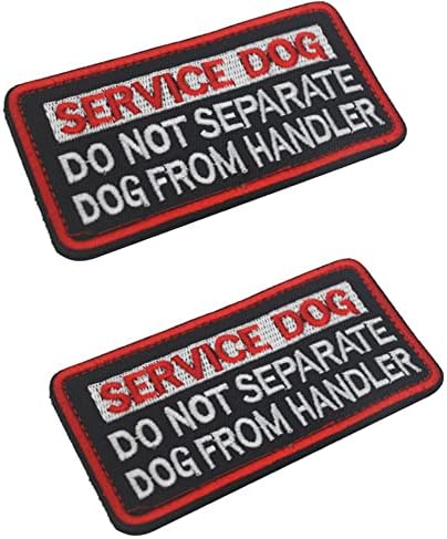 Rad za pse servis Ne diraj prsluke pojaseve servisni grb za pse vezeni pričvršćivač kuka i petlja